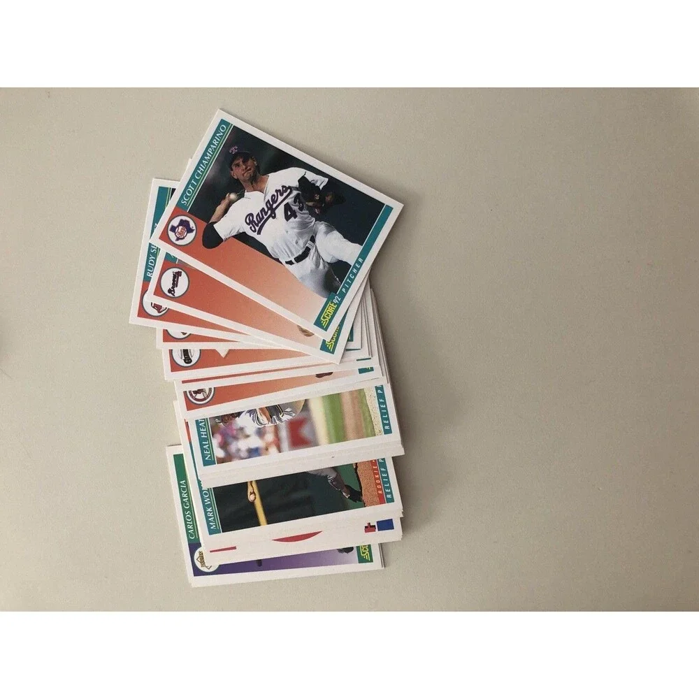 Score MLB Baseball Cards 1992, 93, 94, 95 mIxed box w/‎ '86-'88 SportsFlix Cards